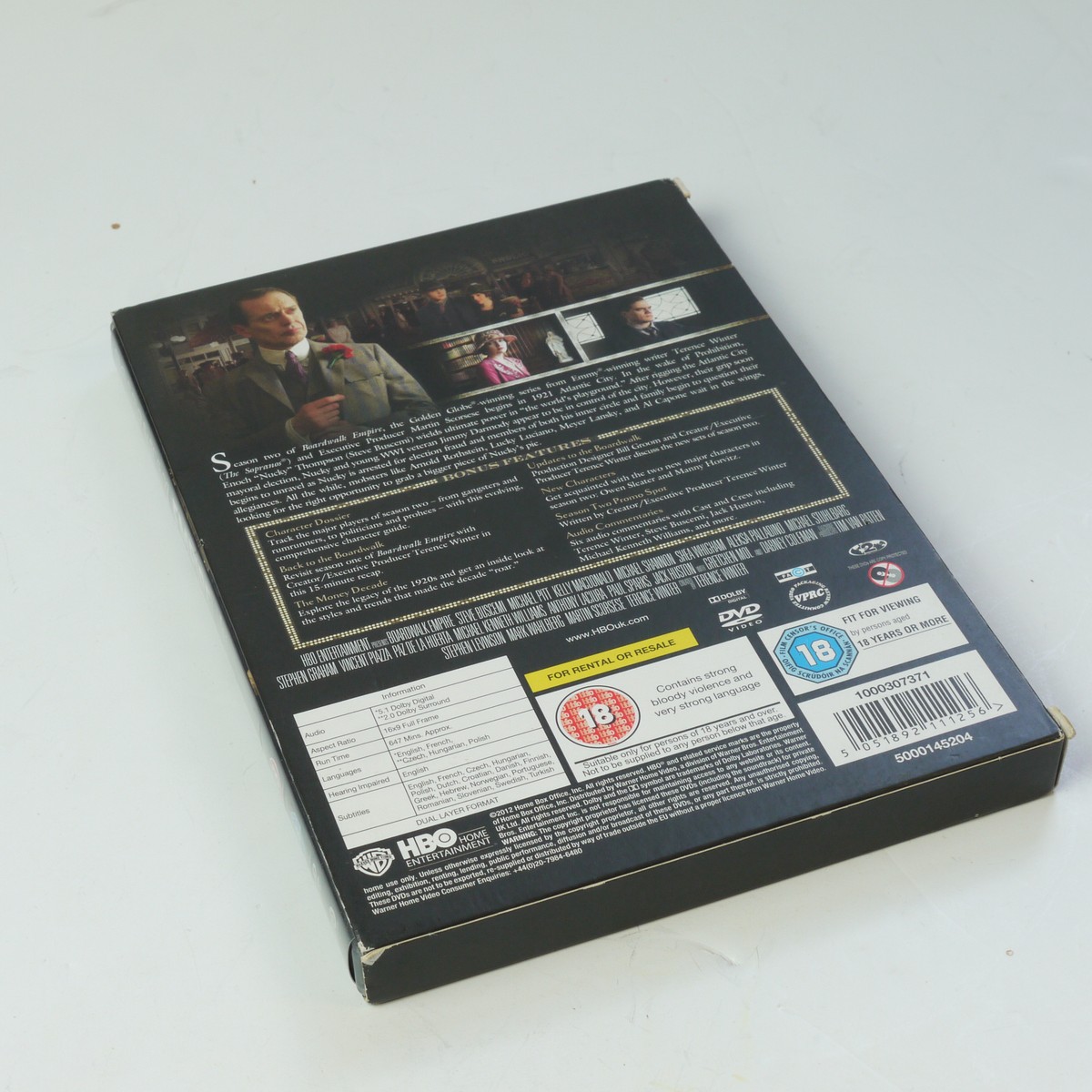 mwclassiccameras-20250613-11 Boardwalk Empire set of 4 DVD Box Sets (Seasons 1. 2, 3 & 4) PAL/Region 2 (UK). with Bonus Features