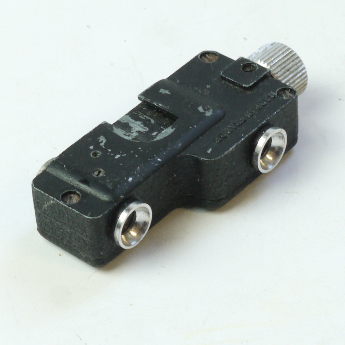 mwclassiccameras-20250613-188 Major 2 French made short base rangefinder, with small sized "female" mounting accessory shoe with scale in metres + makers box