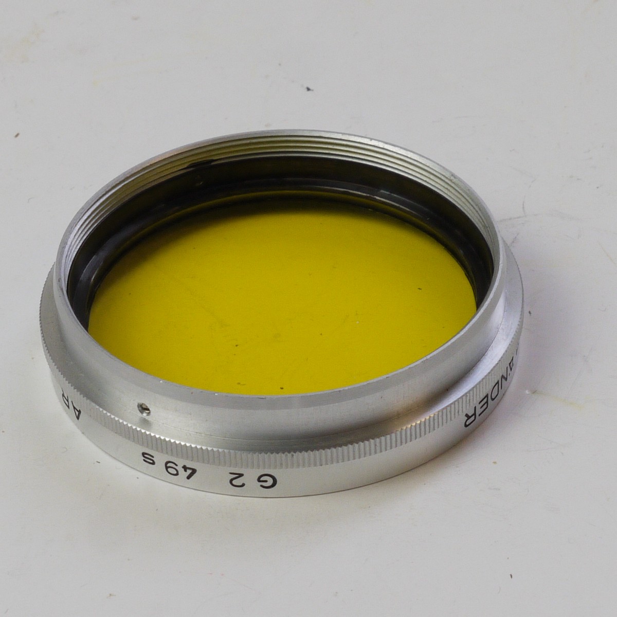 mwclassiccameras-20250613-281 Voigtlander 49mm Screw-In Yellow G2 Filter (302/49) for the 35 & 100mm Prominent lenses