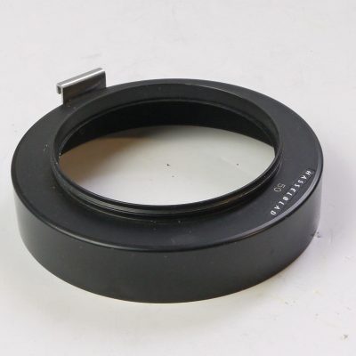 Hasselblad 67mm Screw-In metal lens hood for the 50mm Distagon lens, with Added Accessory Shoe