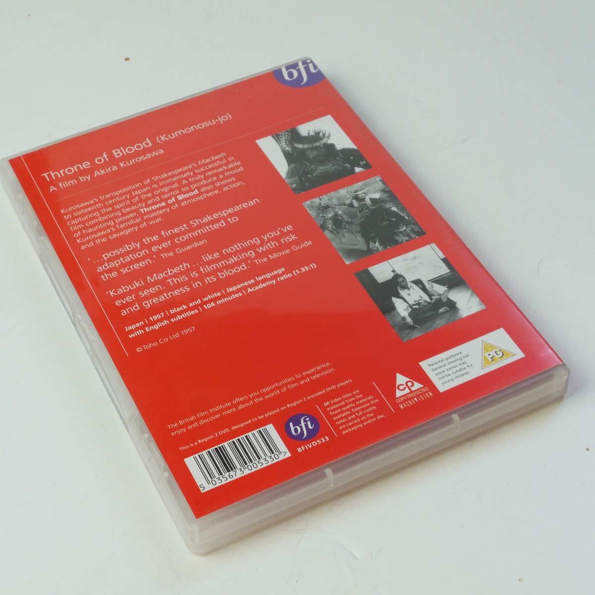 mwclassiccameras-20250613-72 Akira Kurosawa Set of Four Separate DVD Films from bfi ("Seven Samurai", "Throne of Blood", "Red Beard" & Yojimbo") PAL/Region 2 (UK)
