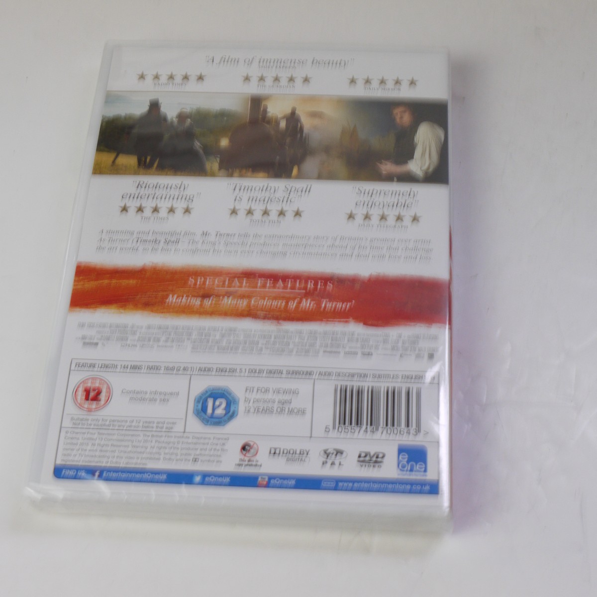 mwclassiccameras-20250620-120 Mike Leigh. 3 DVD Films ("Vera Drake", "Topsy Turvy" & "Mr Turner") All With Special Features. Two are Sealed. PAL/Region 2 (UK)