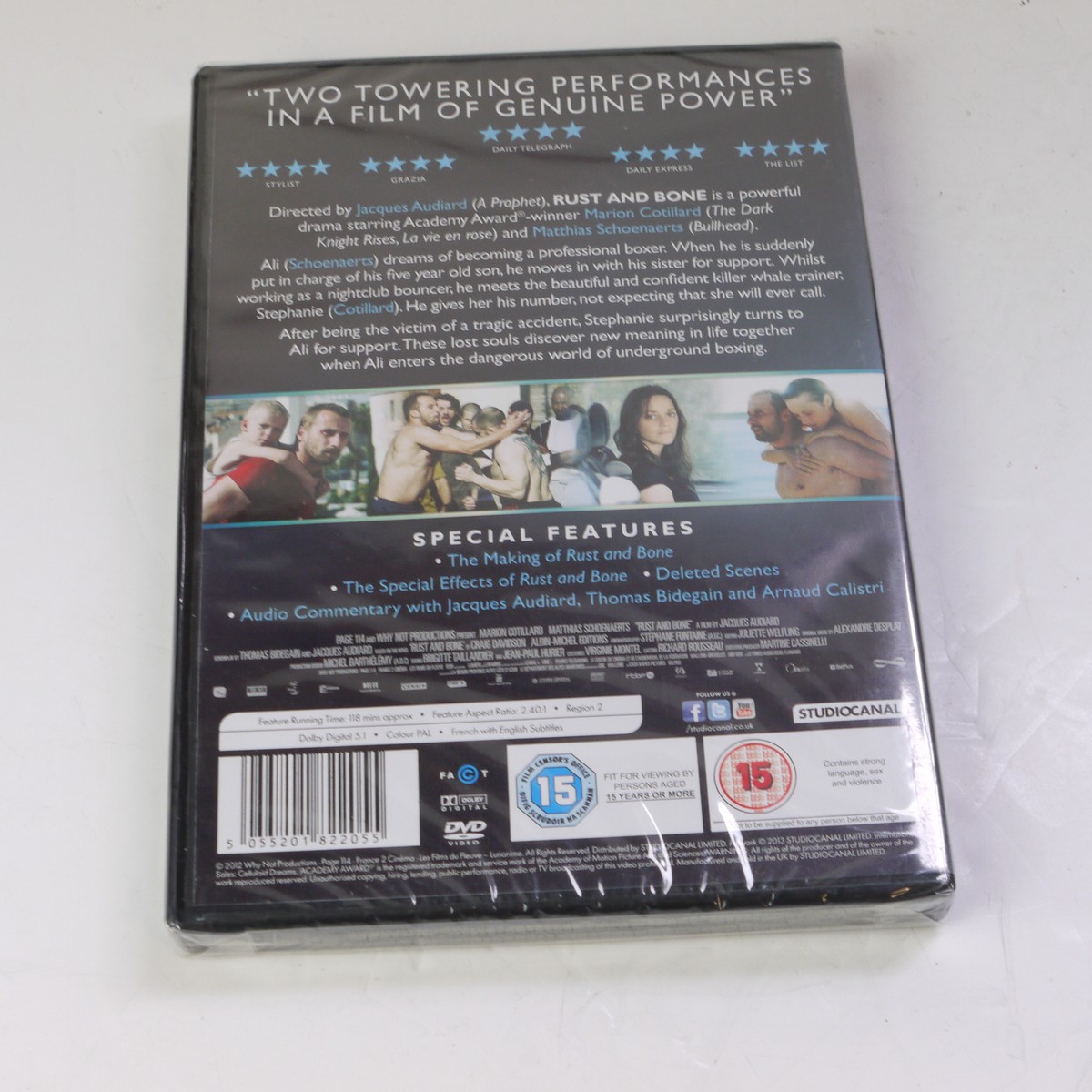 mwclassiccameras-20250620-152 Jacqes Audiard. 3 DVD Films ("A Prophet", "The Beat That My Heart Skipped" & "Rust and Bone" Acclaimed Director. With Special Features. One Sealed. PAL/Region 2 (UK)