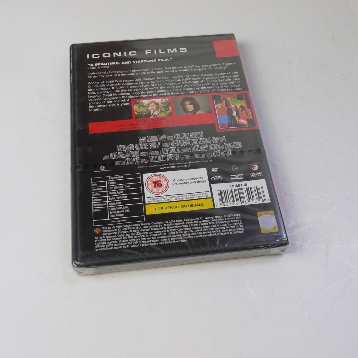 mwclassiccameras-20250620-27 The Passenger & Blow-Up. Two DVDs from Michelangelo Antonioni. Both With Special Features. PAL/Region 2 (UK) Both Sealed