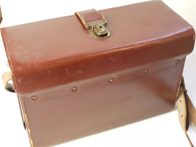 Original Benser brown leather Carrying case for Leica M, with Camera holder, L6 Finders holder, L11 Multi Accessory holder, L55 Hjolder & Another holder insert. With long strap (285x180x115mm)