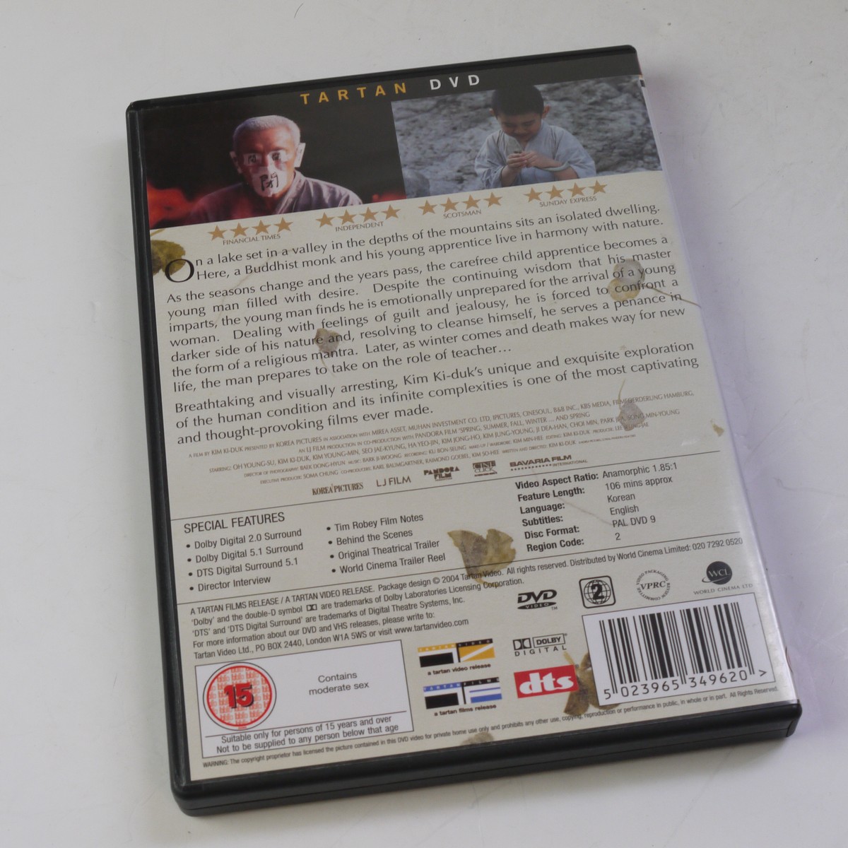 mwclassiccameras-20250620-98 Four Asian Director's Films. The "Beat" Takeshi Trilogy 3 DVD Collection (Violent Cop, Boiling Point & Sonatine); Infernal Affairs The Trilogy 3 DVD Collection (Parts 1, 2 & 3); Kim Ki-Duk 2 DVD Films ("3 Iron" & "Spring, Summer, Autumn, Winter..and Spring") & Blackboards, a Film by Samira Makhmalbaf. Total of Ten DVDs, some with Special Features. Region 2 (UK)