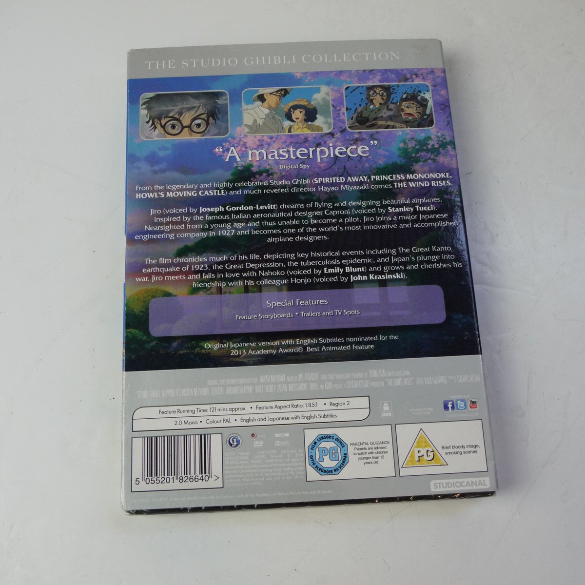 mwclassiccameras-20250627-44 The Wind Rises, a film by Hayao Miyazaki. DVD with Special Features. Sealed with outer sleeve. PAL/Region 2 (UK)