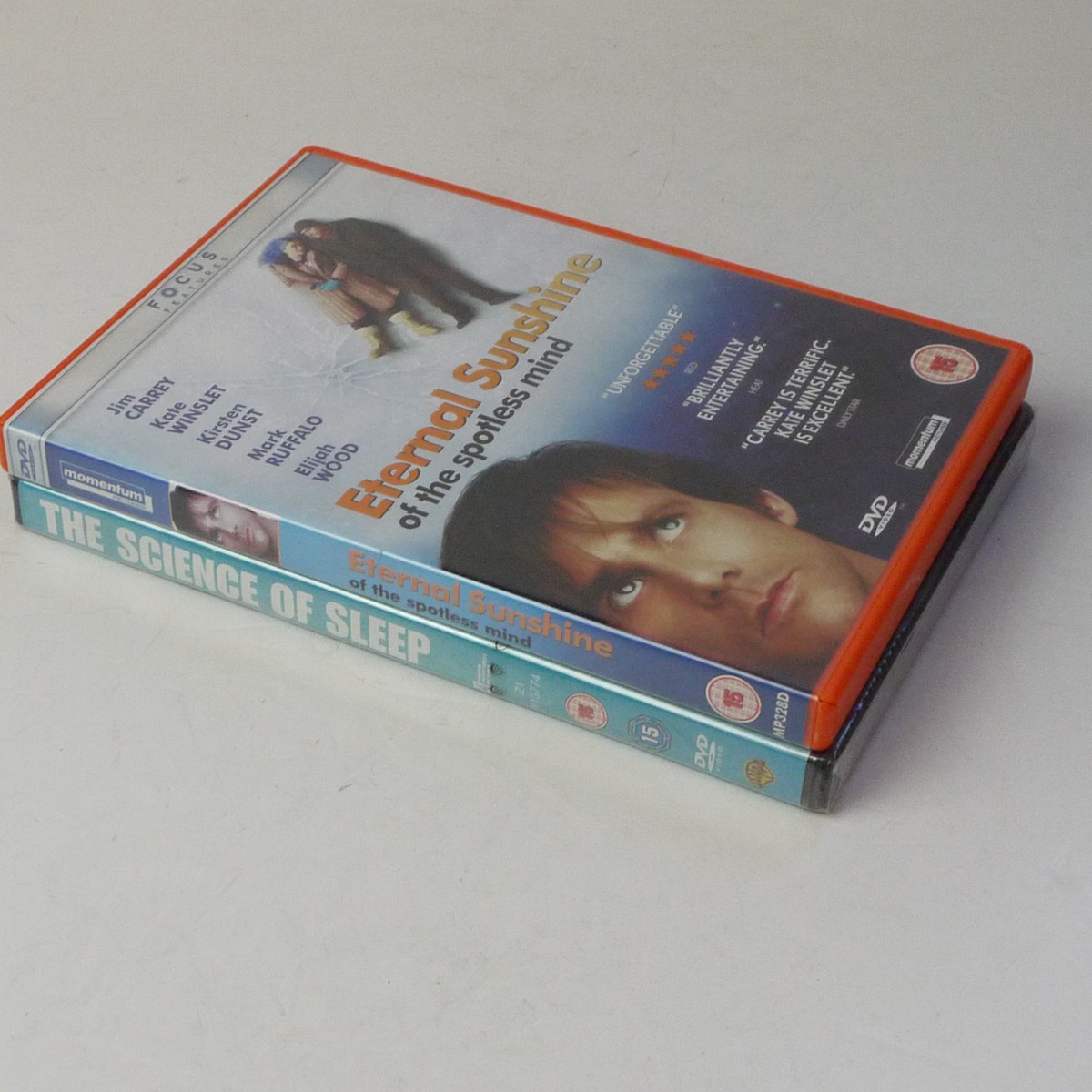 mwclassiccameras-20250704-111 Michel Gondry. 2 DVD Films ("The Science of Sleep" & "Eternal Sunshine of the Spotless Mind") Both with Special Features. PAL/Region 2 (UK). One is Sealed
