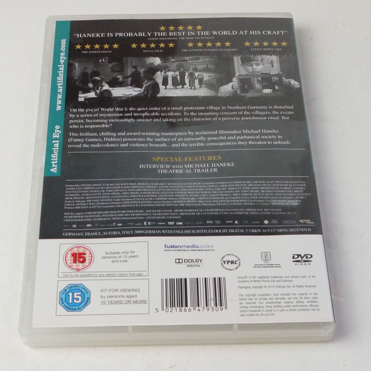 mwclassiccameras-20250704-135 Michael Haneke Set of 6 Separate DVD Films ("Hidden", "Funny Games", "Code Unknown", "Time of the Worlf", "The White Ribbon" & "Amour") With Special Features. PAL./Region 2 (UK)