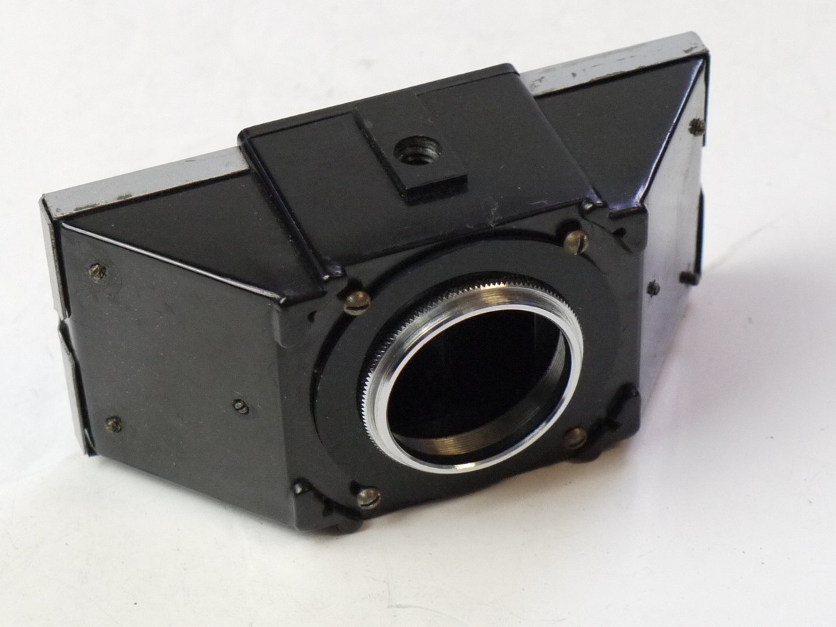 mwclassiccameras-20250704-177 API Stereax Stereo Beam Splitter (32mm lens filter mounting size) with front caps, in makers Box + API Stereo slide viewer (35mm)