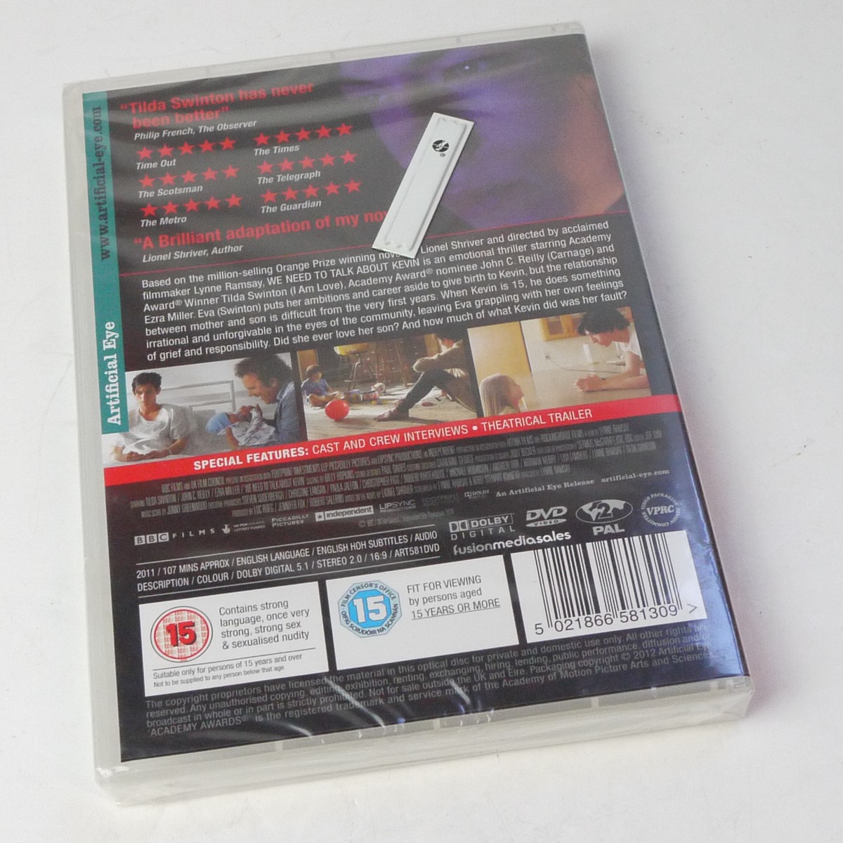 mwclassiccameras-20250704-20 We Need to Talk About Kevin, a Film by Lynne Ransay. DVd with special Features. PAL/Region 2 (UK). Sealed