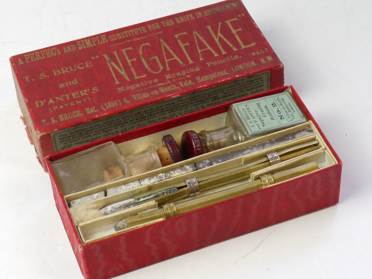 mwclassiccameras-20250704-206 Collection of Vintage Photo Tinting, Toners, Developer, Pencils, etc., All in makers Boxes