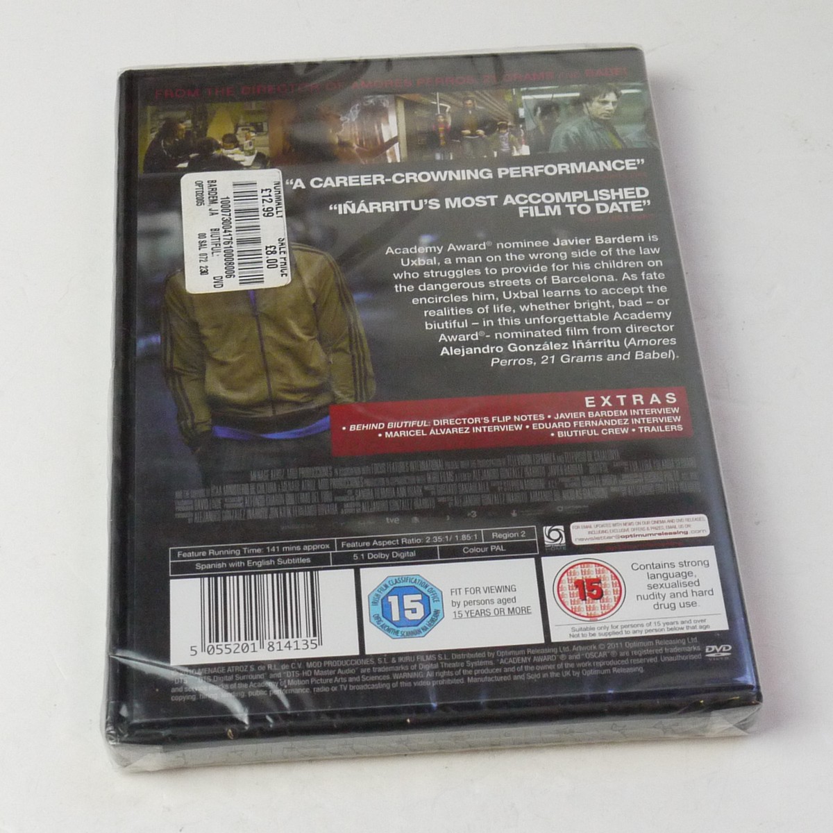mwclassiccameras-20250704-82 Alejandro Gonzales Inarritu set of Two DVD Films ("Biutiful" & "Amores Perros"), both with Special Features. PAL/Region 2 (UK). One Sealed