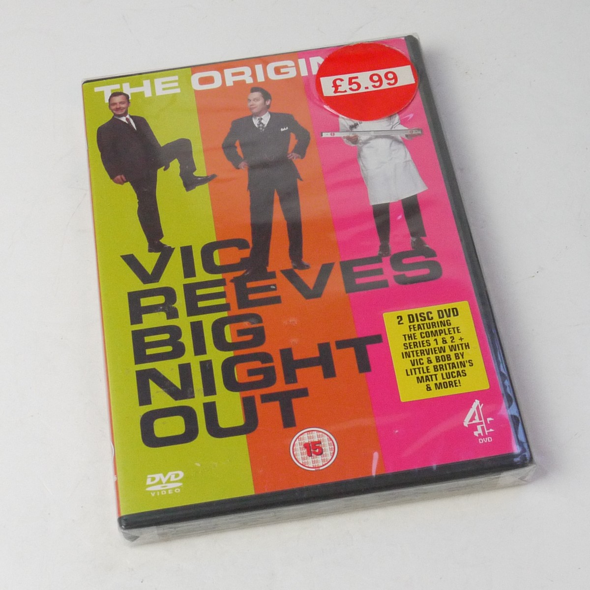 mwclassiccameras-20250704-9 Vic Reeves Big Night Out, The Original. 2 Disc DVD featuring the Complete Series 1 & 2, with Special Features. PAL/Region 2 (UK) Sealed