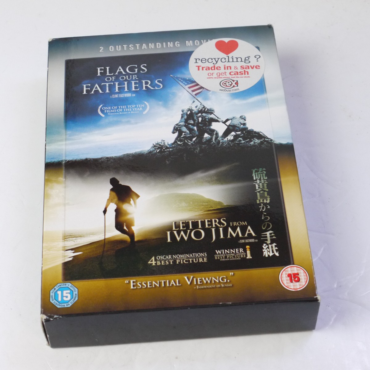mwclassiccameras-20250718-15 Clint Eastwood. 5 DVD Films ("Bird", "Invictus", "Flags of Our Fathers", "American Sniper" & "Letters from Iwo Jima") with Special Features. 2 in a Boxset. One Sealed. PAL/Region 2 (UK)