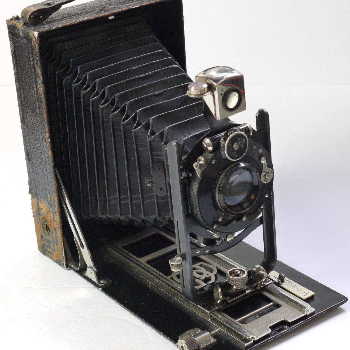 C P Goerz Tenax 10x15cm Strut Folding Bed Double Extending Plate