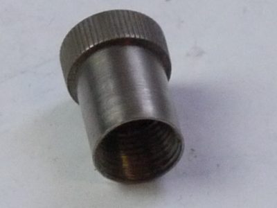 Shutter Release adapter, tall nickel type, for using Standard Cable Release on Leica L39 Cameras