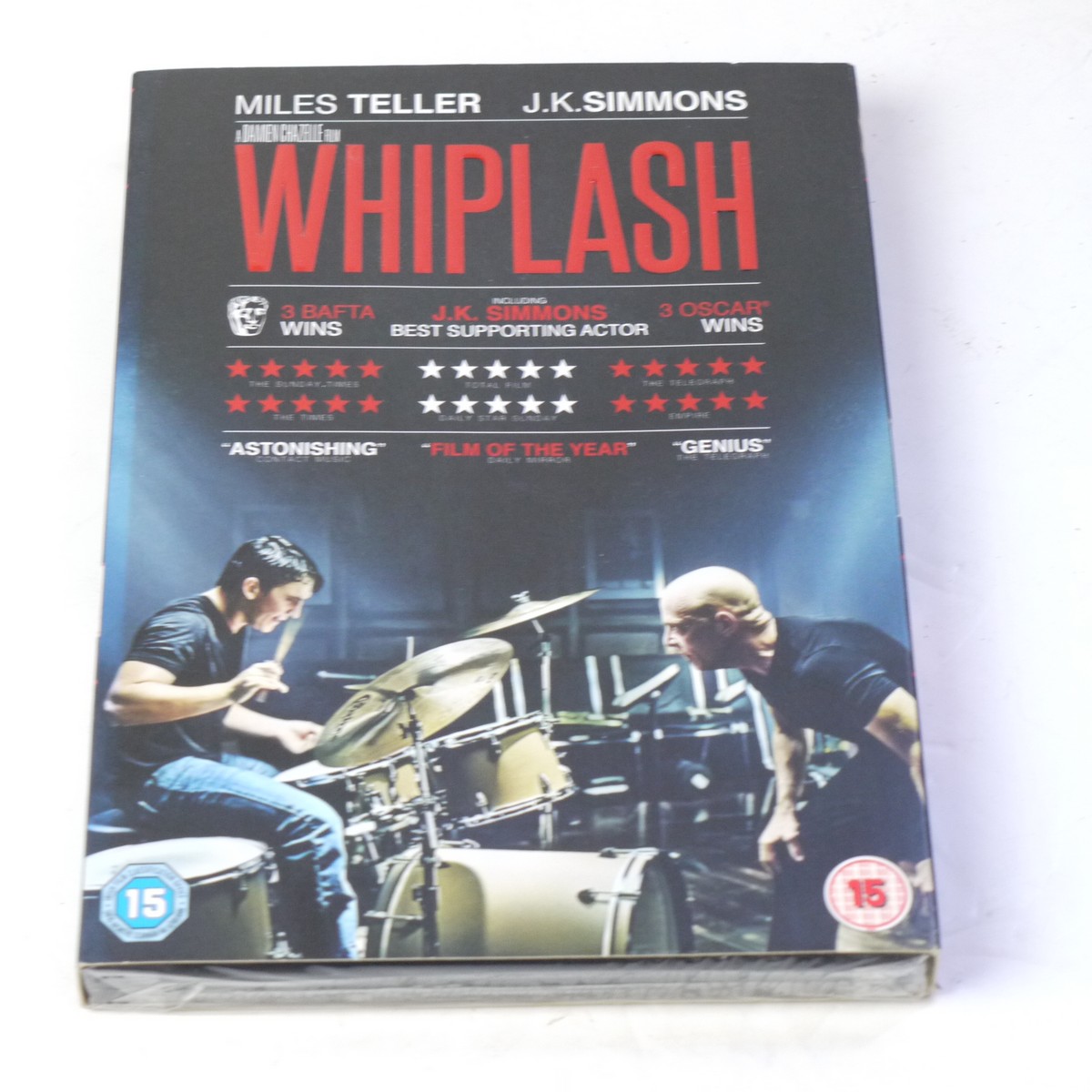 mwclassiccameras-20250718-48 Whiplash, a film by Damien Chazelle. DVD with Special Features. Sealed. Region 2 (UK)