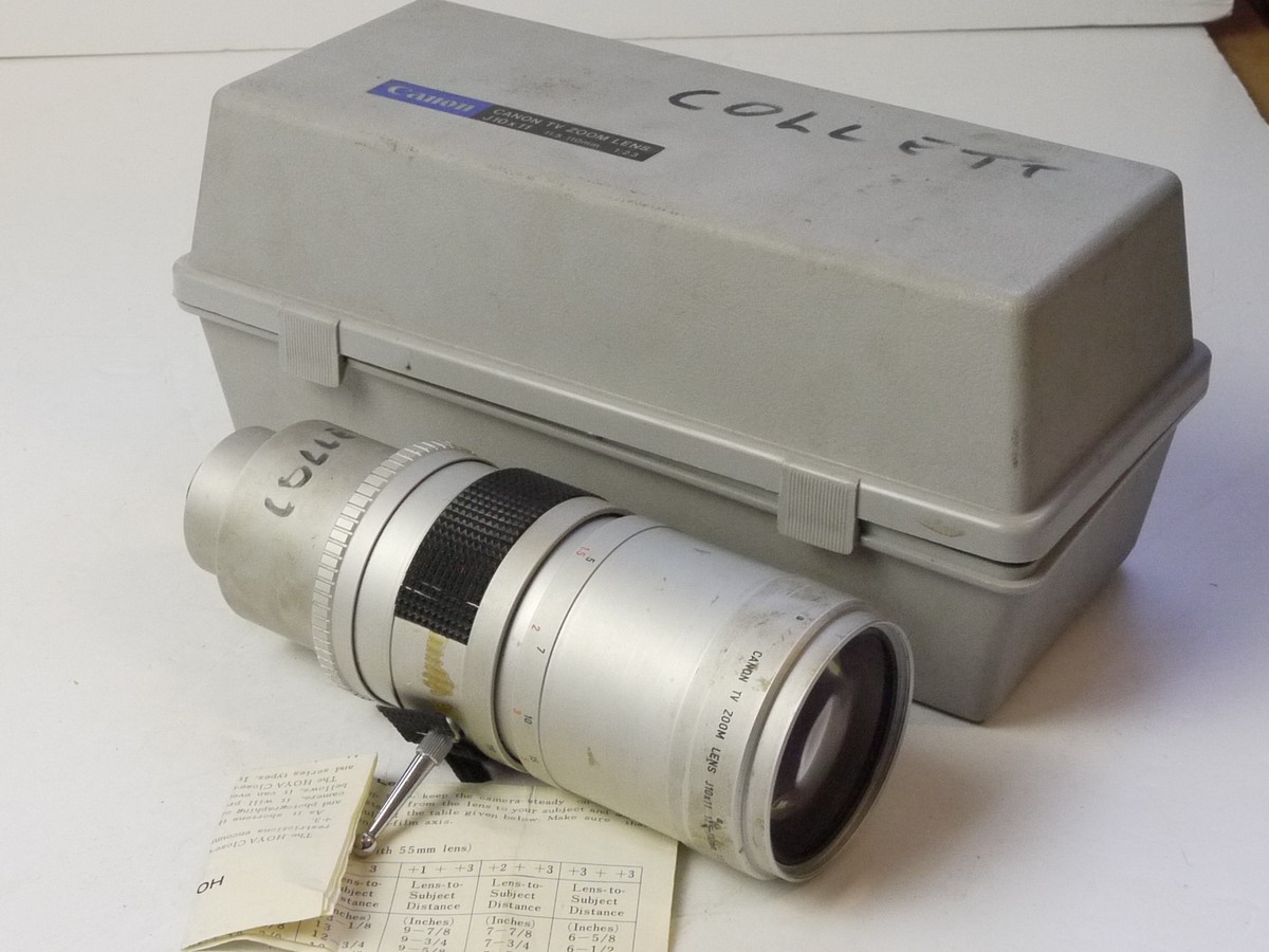 mwclassiccameras-20250808-103 Canon TV Zoom J10x11 11.5-110mm f2.3 C mount lens with focus grip & original case
