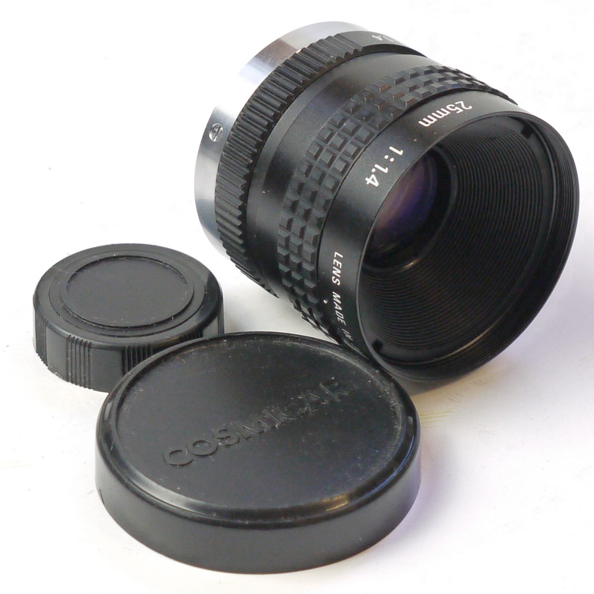 Cosmicar Cosmicar 25mm f1.4 Television Lens, black, C mount lens + Caps – MW ...