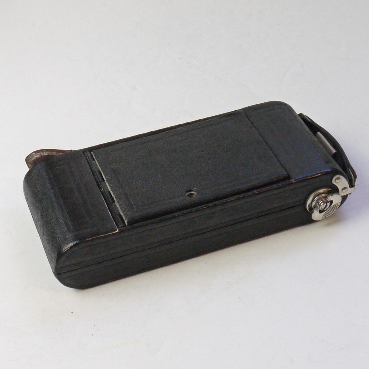 mwclassiccameras-20250808-176 Thornton Pickard Ruby large folding rollfilm camera with black bellows & Kershaw f8 Annar lens in Vario shutter + leather case