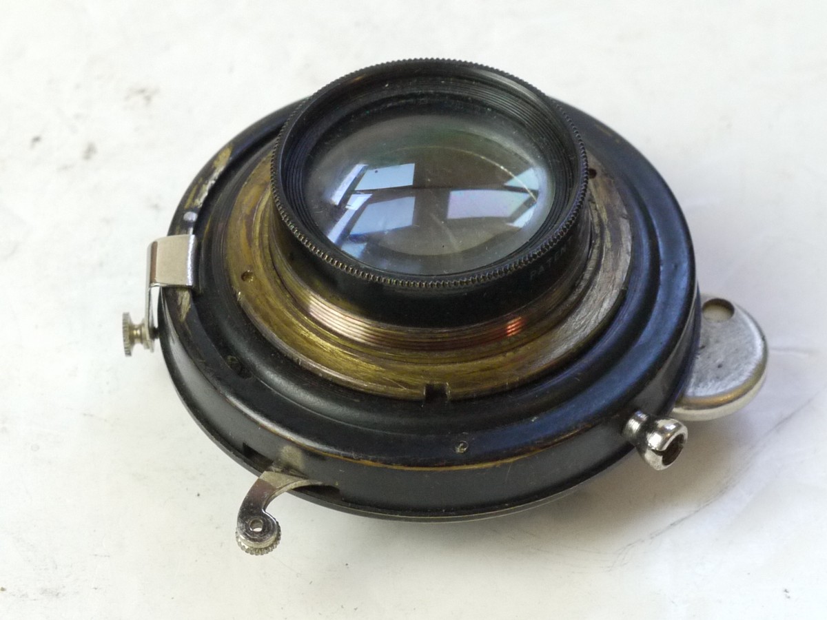 mwclassiccameras-20250815-12 Taylor Hobson 6 5/8 inch f6.3 Cooke Aviar Series IIIb lens in Ensign Simplex Auto shutter
