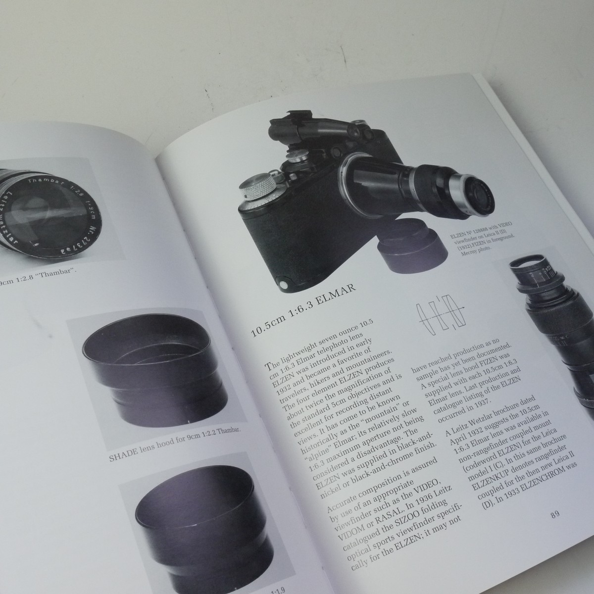 mwclassiccameras-20250829-136 Leica An Illustrated History Volume II - Lenses, by James L Lager c1994. Large Hardbound book with dust cover. In English UNCOMMON