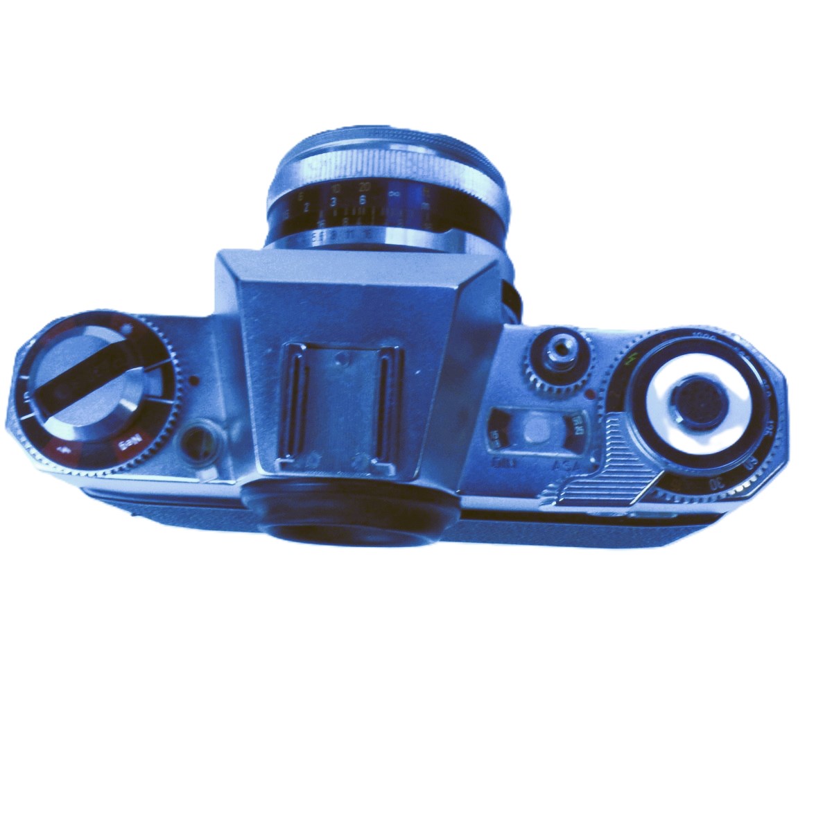 mwclassiccameras-20250912-121 Zeiss Ikon Icarex 35S BM chrome 35mm SLR + 50mm f2.8 Tessar Breechlock mount lens