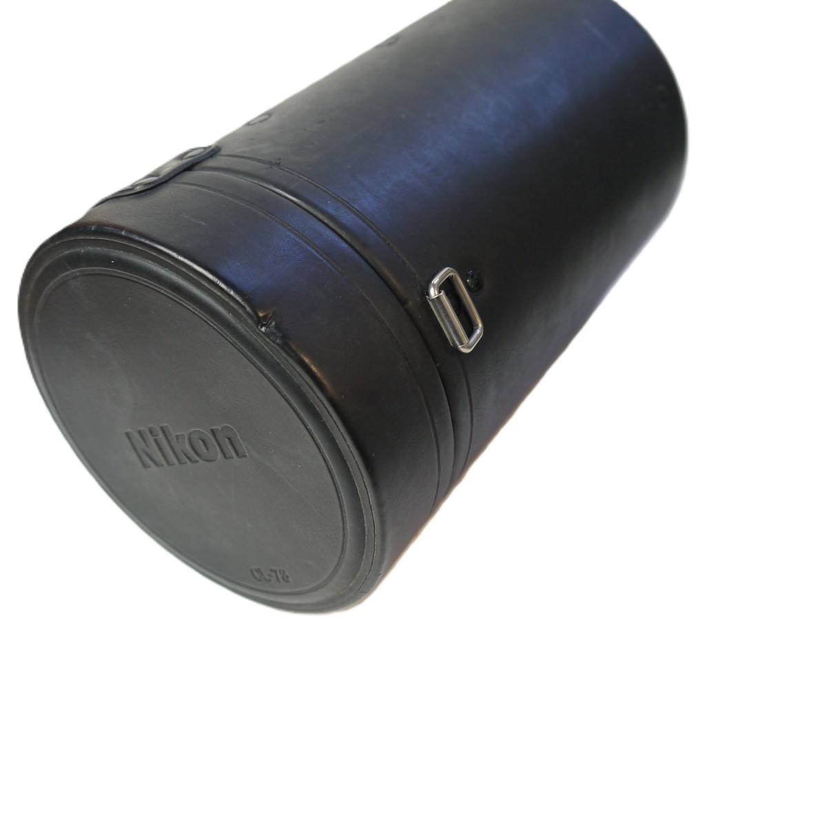 mwclassiccameras-20250919-100 Nikon CL-73 Long black lens case with Red Felt Inlay. 260 x 150mm. For 80-200mm f2.8 Lens