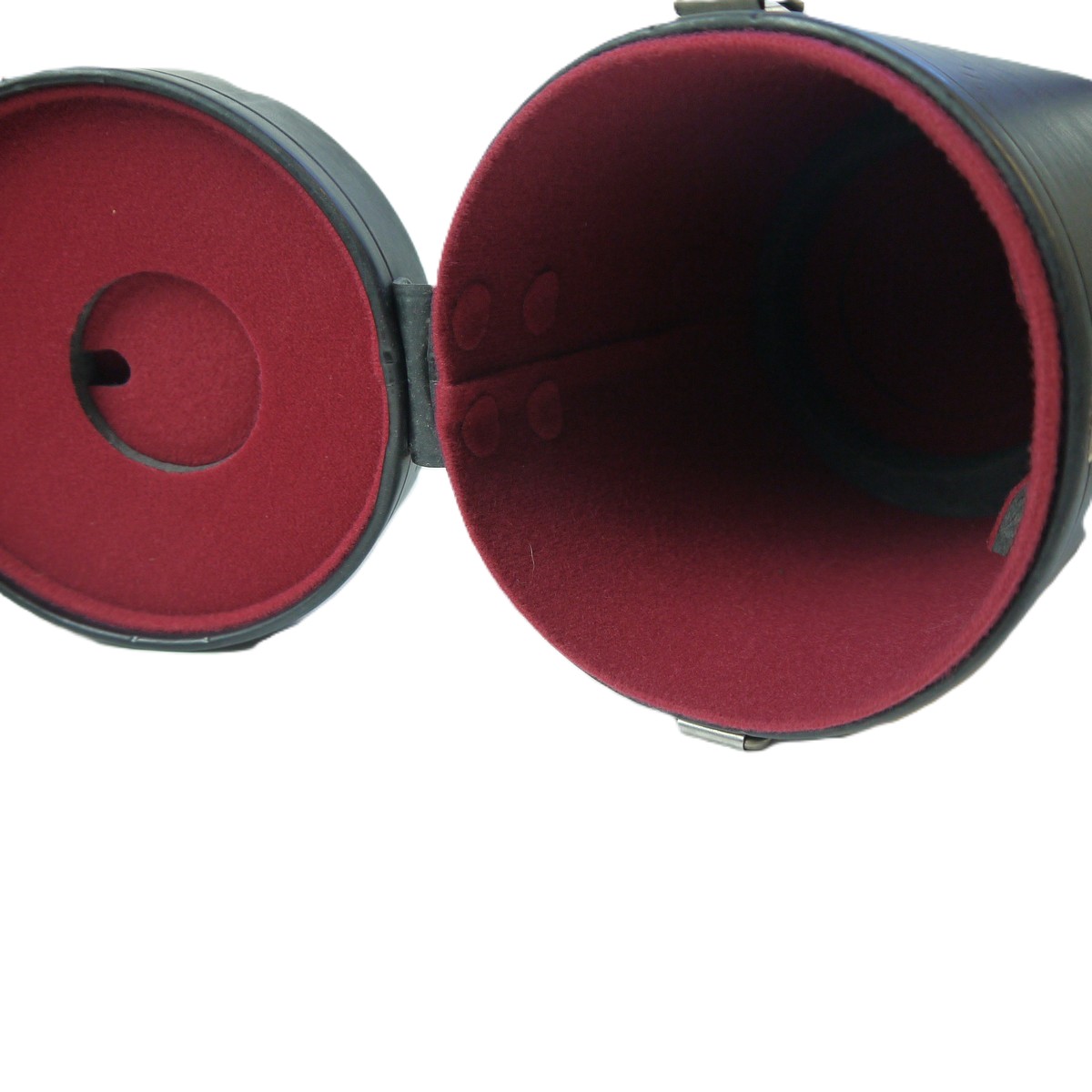 mwclassiccameras-20250919-102 Nikon CL-73 Long black lens case with Red Felt Inlay. 260 x 150mm. For 80-200mm f2.8 Lens