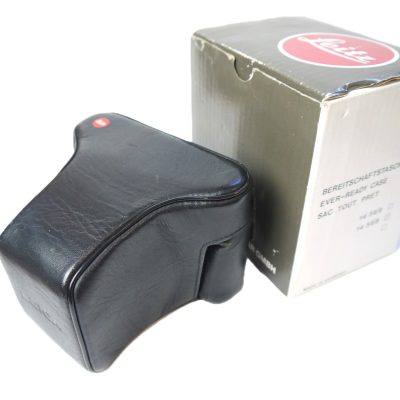 Leitz black leather ER case for the R4/R5/R6/R6.2 + Leitz Box
