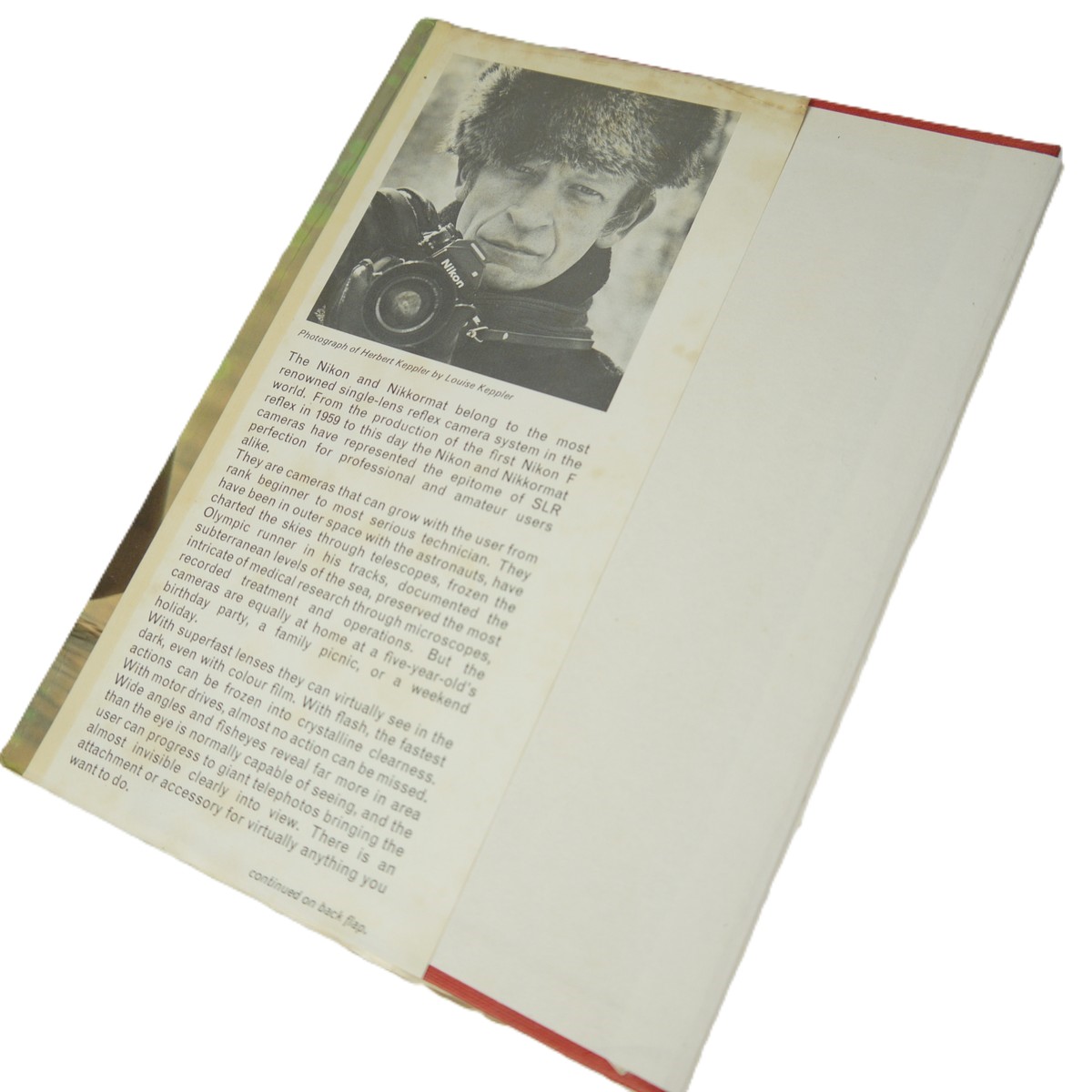 mwclassiccameras-20250919-95 The Nikon & Nikkormat Way, book by Herbert Keppler c1977. 1st Edition. Hardboiund with Dust Cover. 472 pages in English