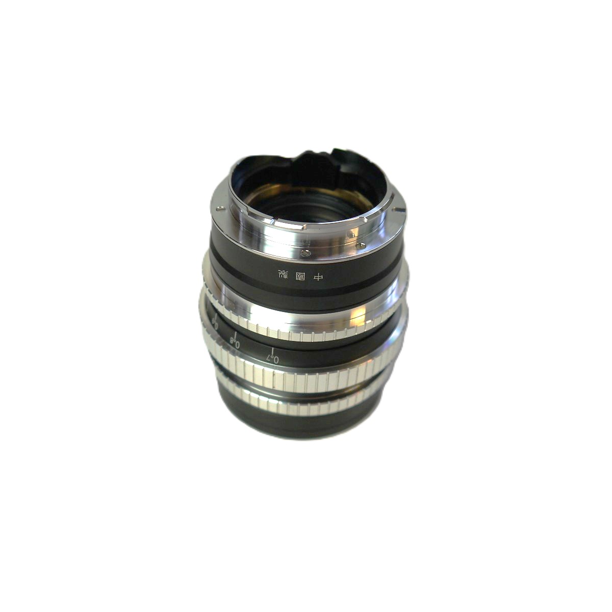 mwclassiccameras-20250926-39 Light Lens Lab 50mm f1.5 Type Z21 black barrel len with Chrome rings ("Piano Black") in Leica M Mount. High quality lens, based pon the Angenieux 50mm f1.5 Type S21. With Caps, case, Instructions & Box. From a limited suply of 999 lenses