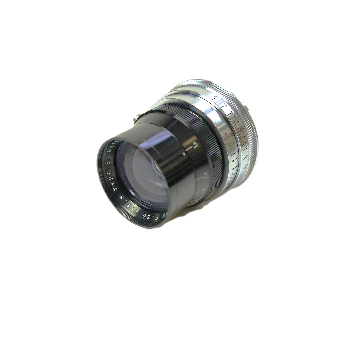 mwclassiccameras-20250926-54 Super Cine Retro 50mm f1.8 Type S1 Leica M mount lens (No.100282). Claimed to be made from FRENCH SOURCED GLASS in China as a replica of the Angenieux 50mm f1.8 Type S1 Rare lens. With caps, Numbered Certificate & Box. From a Limited Production of a few hundred only