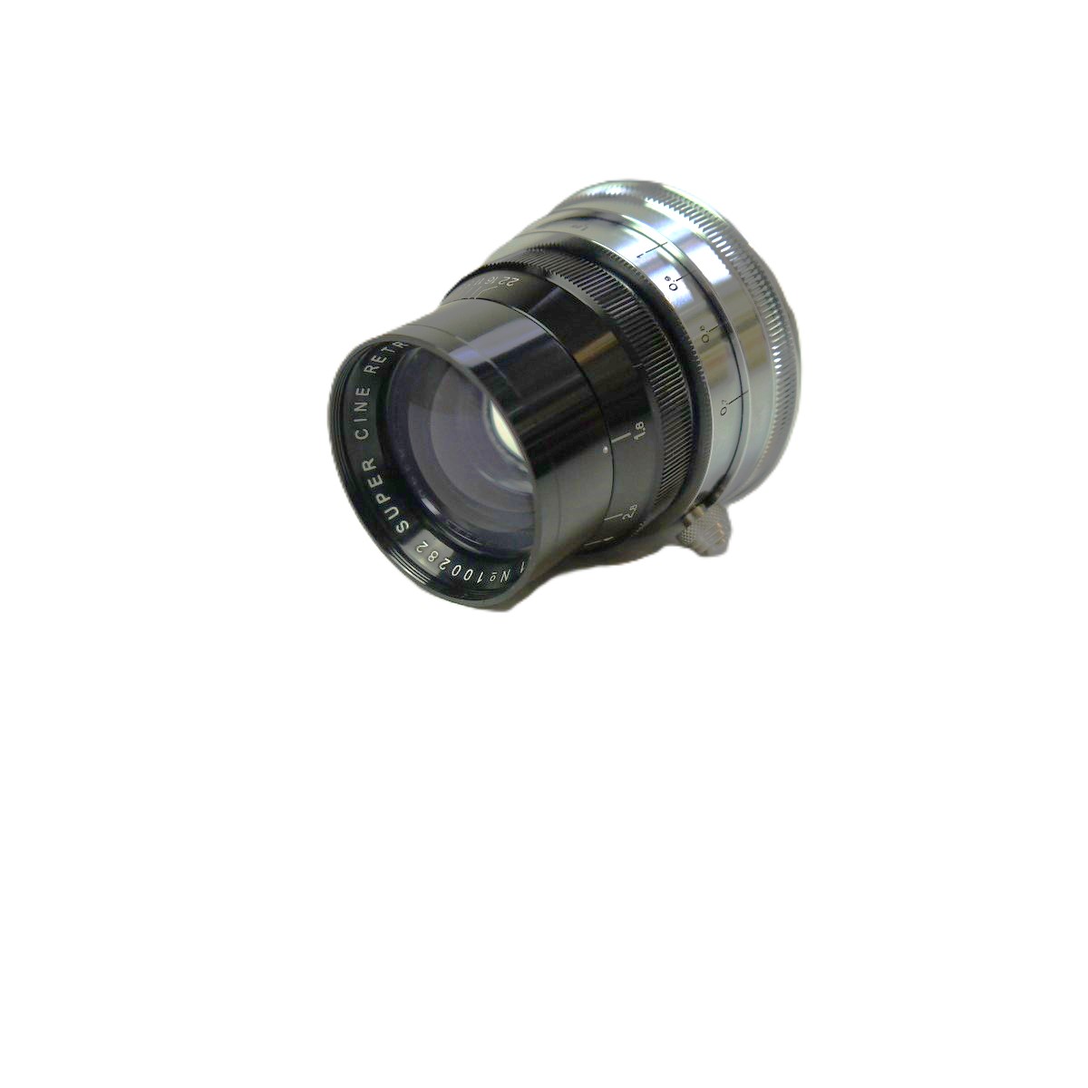 mwclassiccameras-20250926-55 Super Cine Retro 50mm f1.8 Type S1 Leica M mount lens (No.100282). Claimed to be made from FRENCH SOURCED GLASS in China as a replica of the Angenieux 50mm f1.8 Type S1 Rare lens. With caps, Numbered Certificate & Box. From a Limited Production of a few hundred only