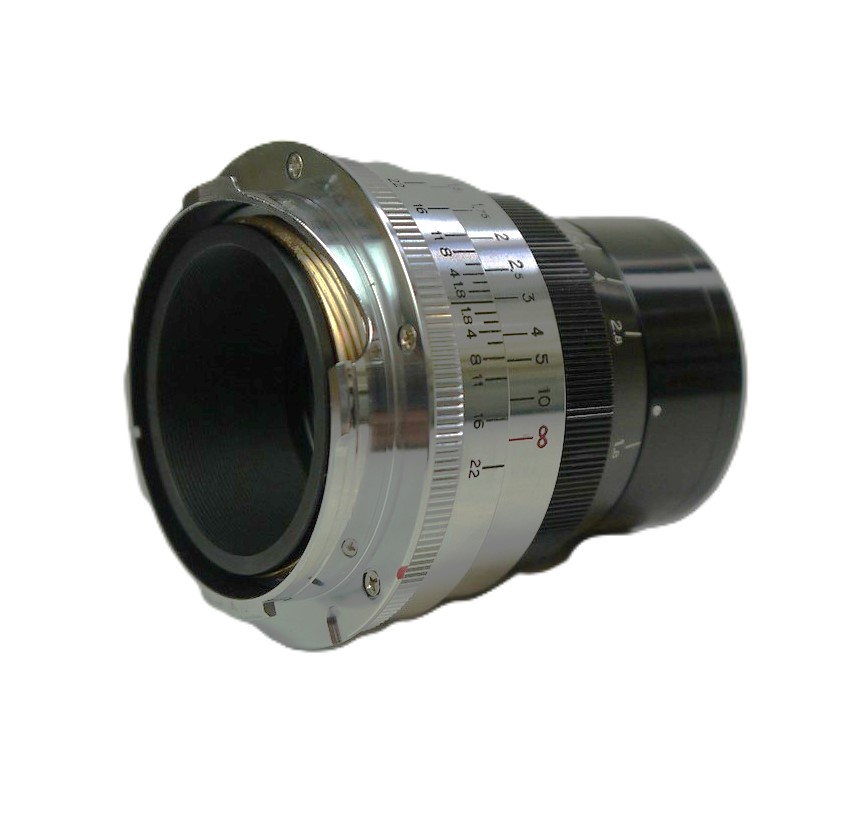 mwclassiccameras-20250926-70 Super Cine Retro 50mm f1.8 Type S1 DELUXE VERSION, Leica M mount lens (No.100025). Claimed to be made from FRENCH SOURCED GLASS in China as a replica of the Angenieux 50mm f1.8 Type S1 Rare lens. With Lens hood, front & rear caps, Numbered Certificate, leather case & Box. From a Limited Production of a few hundred only