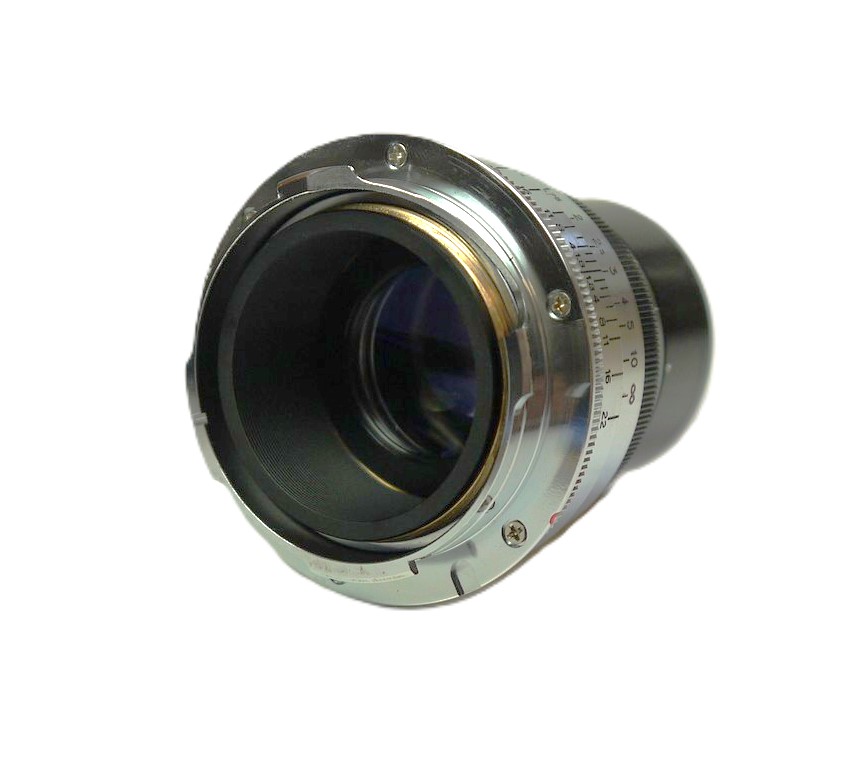 mwclassiccameras-20250926-71 Super Cine Retro 50mm f1.8 Type S1 DELUXE VERSION, Leica M mount lens (No.100025). Claimed to be made from FRENCH SOURCED GLASS in China as a replica of the Angenieux 50mm f1.8 Type S1 Rare lens. With Lens hood, front & rear caps, Numbered Certificate, leather case & Box. From a Limited Production of a few hundred only