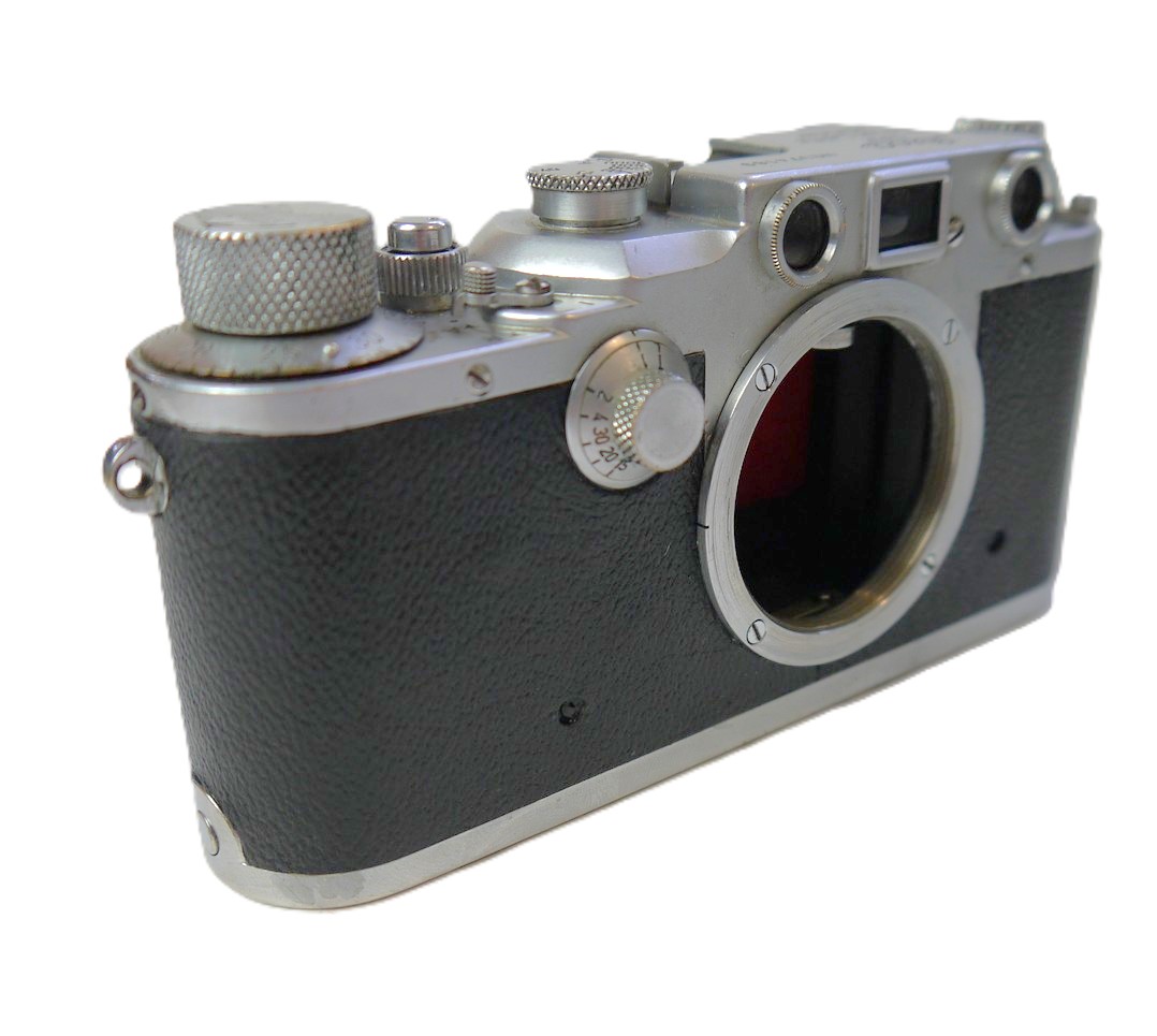 mwclassiccameras-20250926-75 Leica IIIc Body, with step & Red shutter blinds (No.374169)