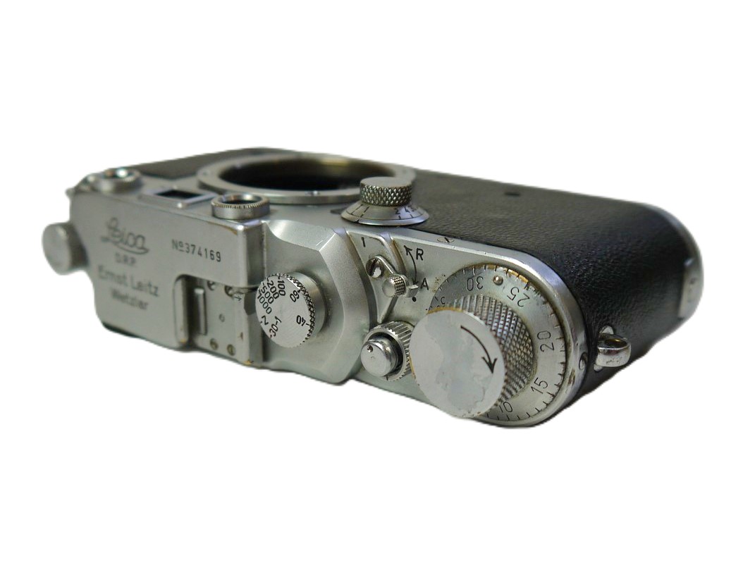 mwclassiccameras-20250926-76 Leica IIIc Body, with step & Red shutter blinds (No.374169)