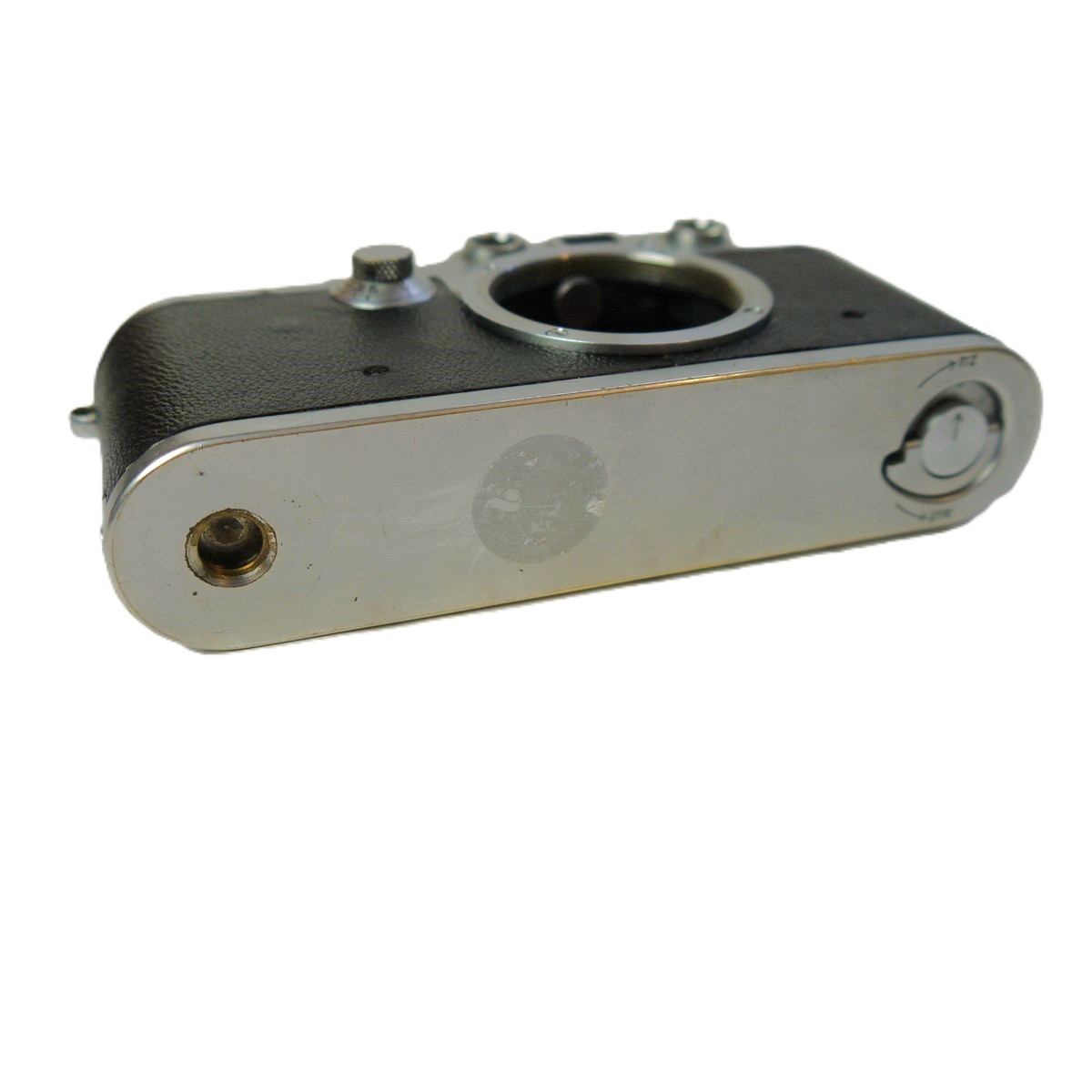 mwclassiccameras-20250926-80 Leica IIIc Body, with step & Red shutter blinds (No.374169)