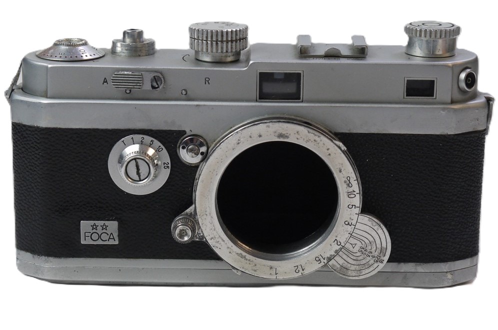 mwclassiccameras-20251010-144 Foca 2 Star Leica Copy body. Unusual version with slow speeds dial on front