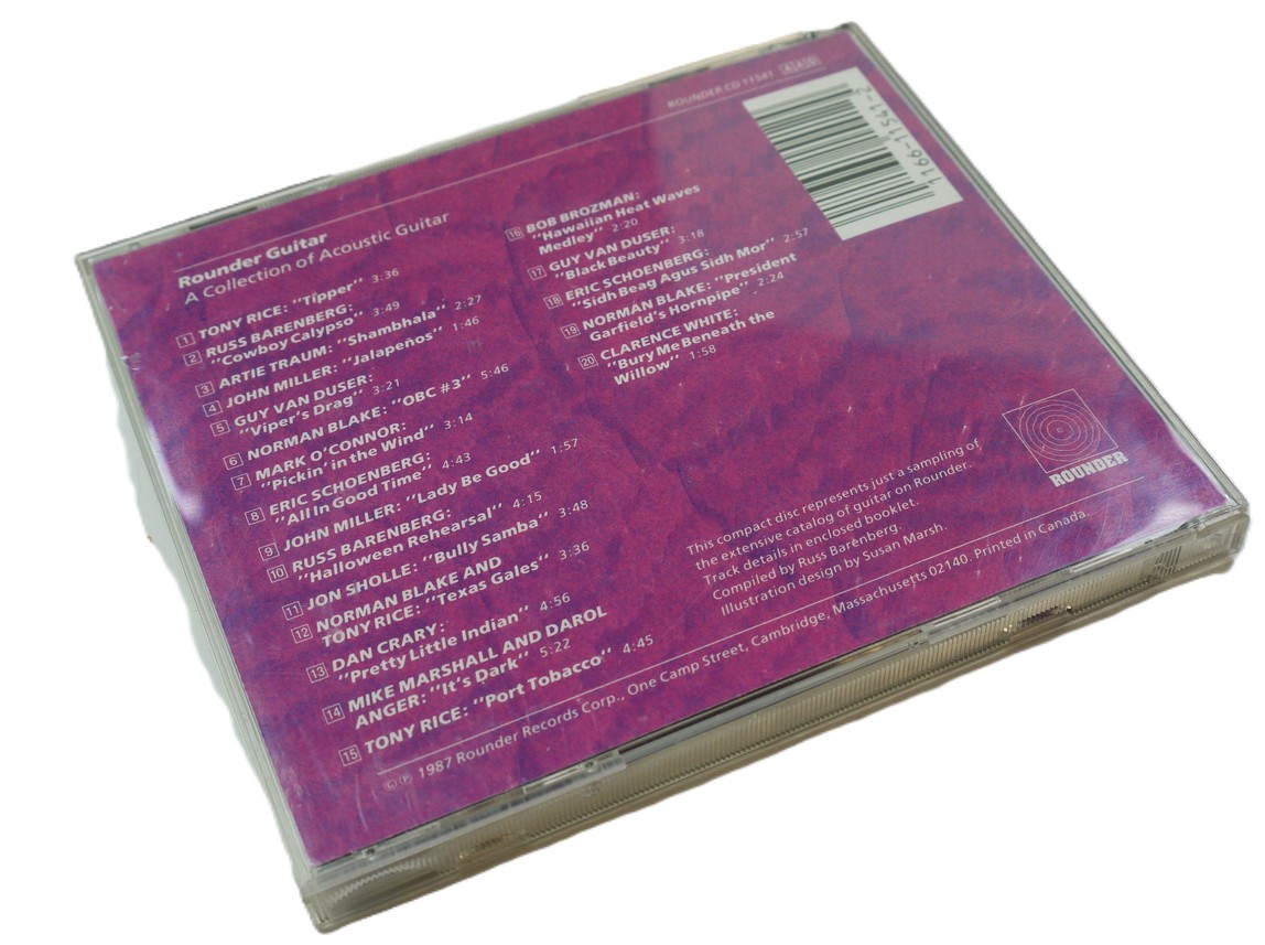 mwclassiccameras-20251010-41 Rounder Guitar - A Collection of Acoustic Guitar CD Album c1987 Rounder (CD 11541)