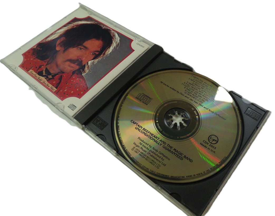 mwclassiccameras-20251010-49 Captain Beefheart & The Magic Band - Unconditionally Guaranteed CD Album c1974/1987. Virgin Records. CDV2015