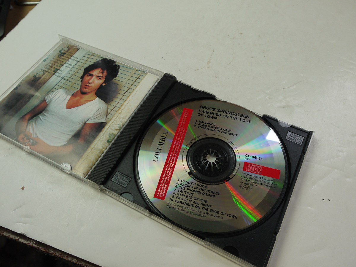mwclassiccameras-20251010-67 Bruce Springsteen - Darkness on the Edge of Town CD Album c1978. With Booklet. Colombia CD 86061