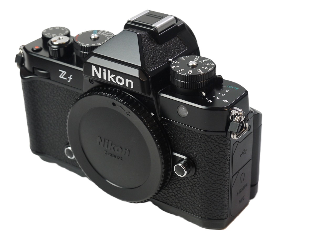 mwclassiccameras-20251017-58 Nikon Zf 24 MP Digital Mirrorless Camera Body, Black, with Original Neck Strap, Nikon Li-Ion Battery, Charging lead, Instructions & Matching numbered Box. LESS THAN 5000 ACTUATIONS