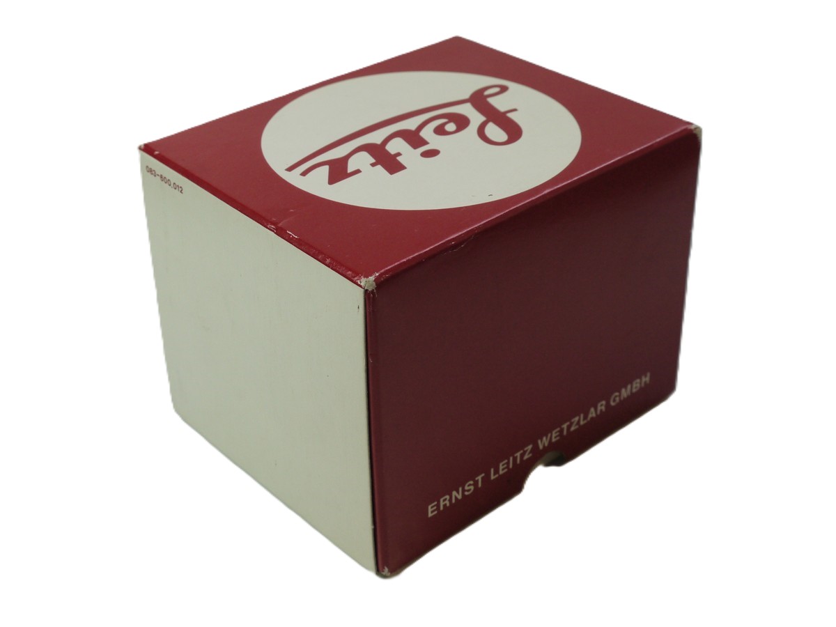 mwclassiccameras-20251017-79 Leitz Red & White Box for 28mm f2.8 Elmarit-R lens Guaranteed paper & inside packaging