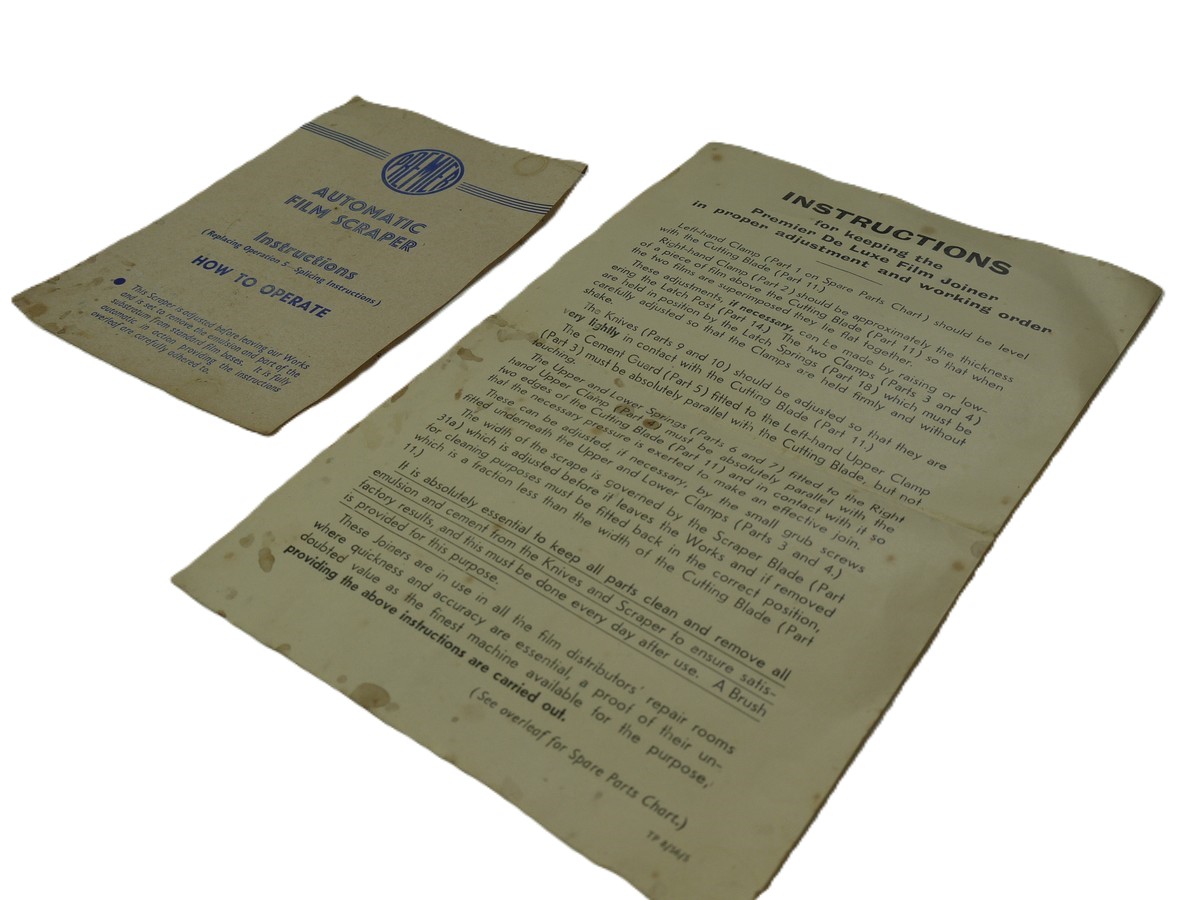mwclassiccameras-20251017-95 Premier 16mm De Luxe Joiner with Automatic Film Scraper, with Original Instructions & Box