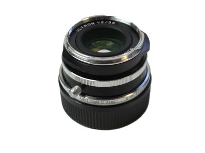 Voigtlander 35mm f2 Ultron VM Aspherical Vintage Line Silver Leica M Mount lens + Voigtlander Caps & Matching numbered Box with Packaging