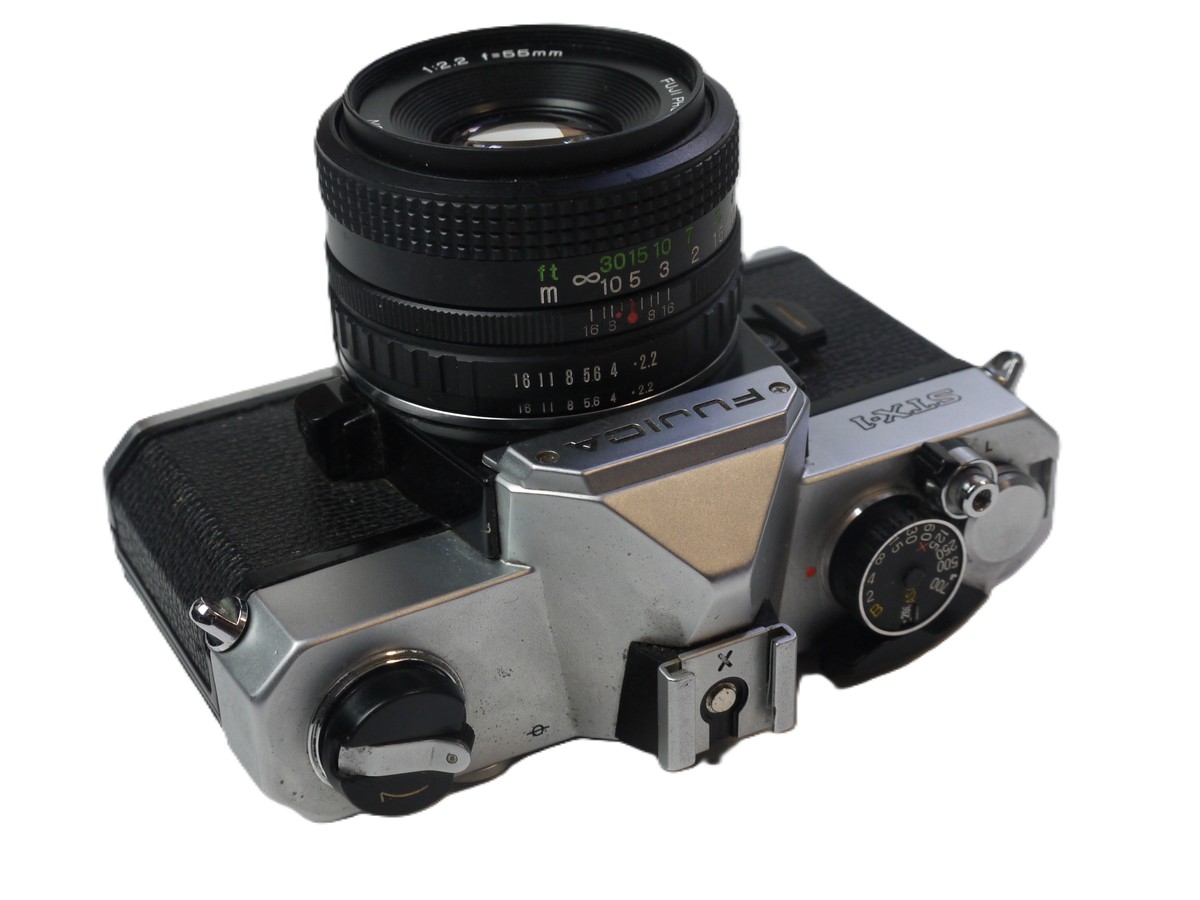 mwclassiccameras-20251024-156 Fujica STX-1 35mm SLR, chrome c1980 + 55mm f2.2 X-Fujinon Bayonet mount lens