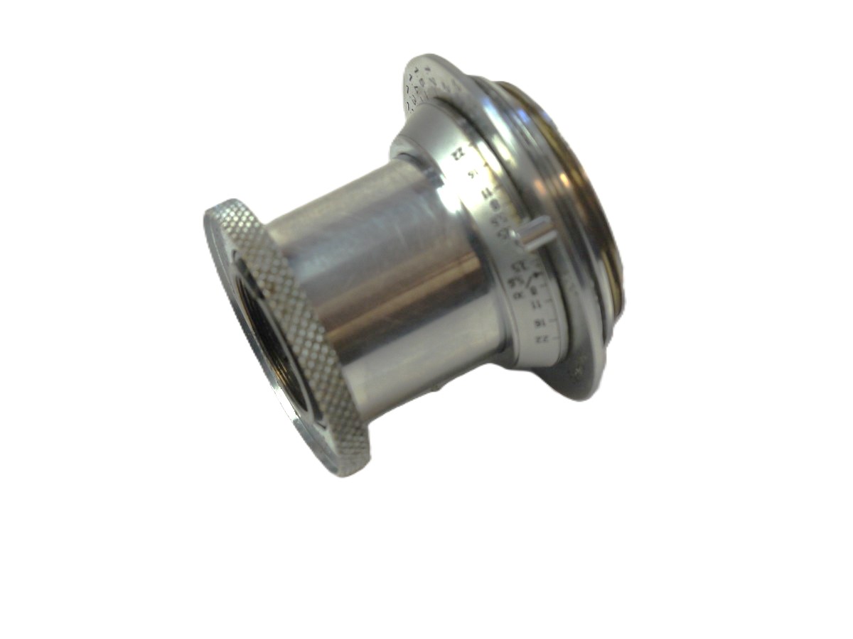 mwclassiccameras-20251024-200 Leitz 5cm f3.5 Elmar-L39 coated collapsible lens (No.908523) + Leica Chrome front cap